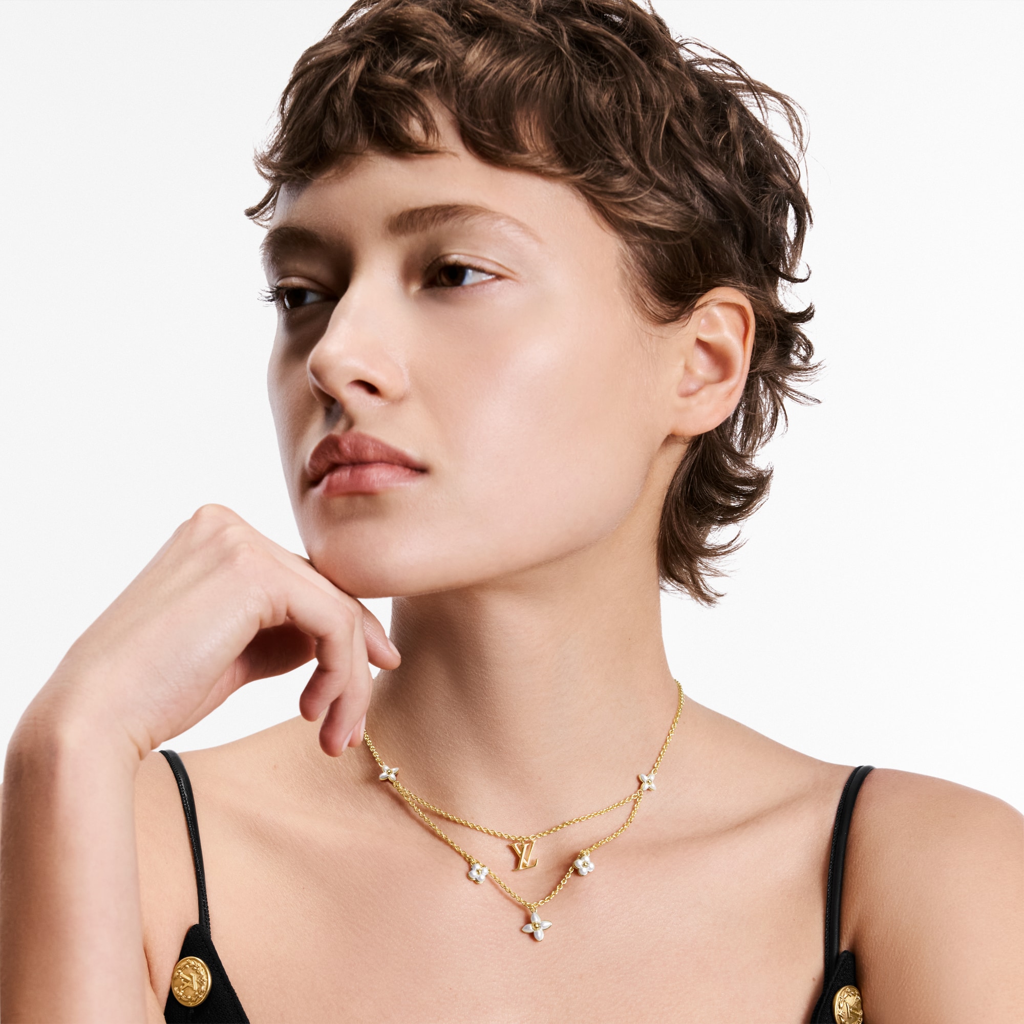 アクセサリー COLL.LV FLORAGRAM DORE LV Floragram Necklace S00 - Women - Fashion Jewelry | LOUIS VUITTON ®